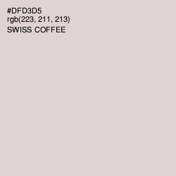 #DFD3D5 - Swiss Coffee Color Image